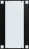 vidaXL - Wandspiegels - 6 - st - 100x60 - cm - metaal - zwart