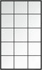 vidaXL - Wandspiegels - 6 - st - 100x60 - cm - metaal - zwart