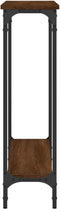 vidaXL - Wandtafel - 100x22,5x75 - cm - bewerkt - hout - bruin - eikenkleur