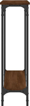 vidaXL - Wandtafel - 100x22,5x75 - cm - bewerkt - hout - bruin - eikenkleur