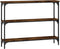 vidaXL - Wandtafel - 100x22,5x75 - cm - bewerkt - hout - gerookt - eikenkleurig