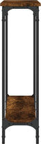 vidaXL - Wandtafel - 100x22,5x75 - cm - bewerkt - hout - gerookt - eikenkleurig