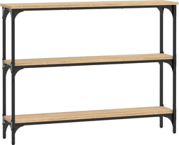 vidaXL - Wandtafel - 100x22,5x75 - cm - bewerkt - hout - sonoma - eikenkleurig