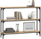 vidaXL - Wandtafel - 100x22,5x75 - cm - bewerkt - hout - sonoma - eikenkleurig