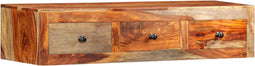 vidaXL - Wandtafel - 100x25x20 - cm - massief - sheeshamhout