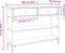 vidaXL - Wandtafel - 100x25x75 - cm - bewerkt - hout - bruin - eikenkleur
