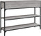 vidaXL - Wandtafel - 100x25x75 - cm - bewerkt - hout - grijs - sonoma - eikenkleurig