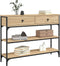 vidaXL - Wandtafel - 100x25x75 - cm - bewerkt - hout - sonoma - eikenkleurig