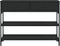 vidaXL - Wandtafel - 100x25x75 - cm - bewerkt - hout - zwart