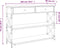 vidaXL - Wandtafel - 100x28x75 - cm - bewerkt - hout - bruin - eikenkleur