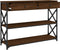 vidaXL - Wandtafel - 100x28x75 - cm - bewerkt - hout - bruin - eikenkleur