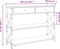 vidaXL - Wandtafel - 100x28x75 - cm - bewerkt - hout - grijs - sonoma - eikenkleurig