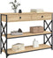 vidaXL - Wandtafel - 100x28x75 - cm - bewerkt - hout - sonoma - eikenkleurig