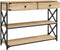 vidaXL - Wandtafel - 100x28x75 - cm - bewerkt - hout - sonoma - eikenkleurig