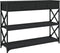 vidaXL - Wandtafel - 100x28x75 - cm - bewerkt - hout - zwart