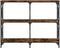 vidaXL - Wandtafel - 100x28x80,5 - cm - bewerkt - hout - gerookt - eikenkleurig