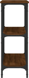 vidaXL - Wandtafel - 100x29x75 - cm - bewerkt - hout - bruin - eikenkleur