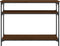 vidaXL - Wandtafel - 100x29x75 - cm - bewerkt - hout - bruin - eikenkleur