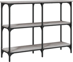 vidaXL - Wandtafel - 100x29x75 - cm - bewerkt - hout - grijs - sonoma - eikenkleurig