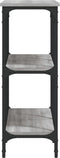 vidaXL - Wandtafel - 100x29x75 - cm - bewerkt - hout - grijs - sonoma - eikenkleurig