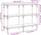 vidaXL - Wandtafel - 100x29x75 - cm - bewerkt - hout - grijs - sonoma - eikenkleurig