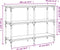 vidaXL - Wandtafel - 100x29x75 - cm - bewerkt - hout - sonoma - eikenkleurig