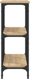 vidaXL - Wandtafel - 100x29x75 - cm - bewerkt - hout - sonoma - eikenkleurig