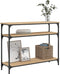 vidaXL - Wandtafel - 100x29x75 - cm - bewerkt - hout - sonoma - eikenkleurig