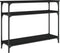 vidaXL - Wandtafel - 100x29x75 - cm - bewerkt - hout - zwart