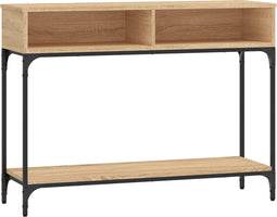 vidaXL - Wandtafel - 100x30,5x75 - cm - bewerkt - hout - sonoma - eikenkleurig