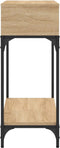 vidaXL - Wandtafel - 100x30,5x75 - cm - bewerkt - hout - sonoma - eikenkleurig