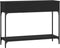 vidaXL - Wandtafel - 100x30,5x75 - cm - bewerkt - hout - zwart