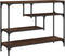 vidaXL - Wandtafel - 100x30x75 - cm - bewerkt - hout - bruin - eikenkleur