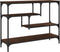 vidaXL - Wandtafel - 100x30x75 - cm - bewerkt - hout - bruin - eikenkleur