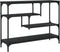 vidaXL - Wandtafel - 100x30x75 - cm - bewerkt - hout - zwart