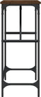 vidaXL - Wandtafel - 100x32x75 - cm - bewerkt - hout - bruin - eikenkleur