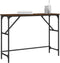 vidaXL - Wandtafel - 100x32x75 - cm - bewerkt - hout - bruin - eikenkleur