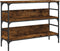 vidaXL - Wandtafel - 100x32x75 - cm - bewerkt - hout - gerookt - eikenkleurig