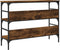 vidaXL - Wandtafel - 100x32x75 - cm - bewerkt - hout - gerookt - eikenkleurig