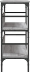vidaXL - Wandtafel - 100x32x75 - cm - bewerkt - hout - grijs - sonoma - eikenkleurig
