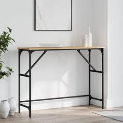 vidaXL - Wandtafel - 100x32x75 - cm - bewerkt - hout - sonoma - eikenkleurig