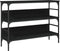 vidaXL - Wandtafel - 100x32x75 - cm - bewerkt - hout - zwart