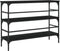 vidaXL - Wandtafel - 100x32x75 - cm - bewerkt - hout - zwart