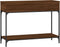 vidaXL - Wandtafel - 100x34,5x75 - cm - bewerkt - hout - bruin - eikenkleur