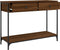 vidaXL - Wandtafel - 100x34,5x75 - cm - bewerkt - hout - bruin - eikenkleur