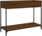 vidaXL - Wandtafel - 100x34,5x75 - cm - bewerkt - hout - bruin - eikenkleur
