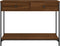vidaXL - Wandtafel - 100x34,5x75 - cm - bewerkt - hout - bruin - eikenkleur