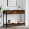 vidaXL - Wandtafel - 100x34,5x75 - cm - bewerkt - hout - gerookt - eikenkleurig