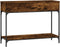 vidaXL - Wandtafel - 100x34,5x75 - cm - bewerkt - hout - gerookt - eikenkleurig