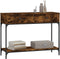 vidaXL - Wandtafel - 100x34,5x75 - cm - bewerkt - hout - gerookt - eikenkleurig